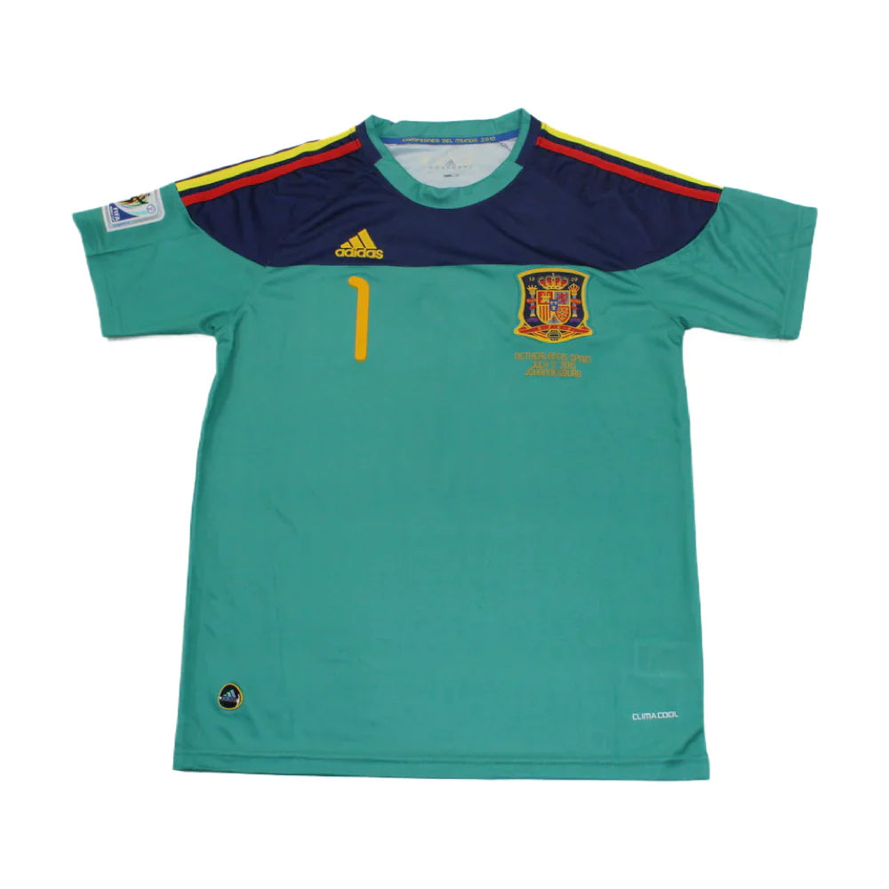 Spain 2010 Blue Goalkeeper Shirt