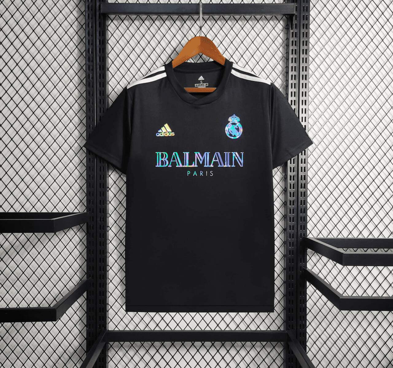 Real Madrid Black Balmain Jersey