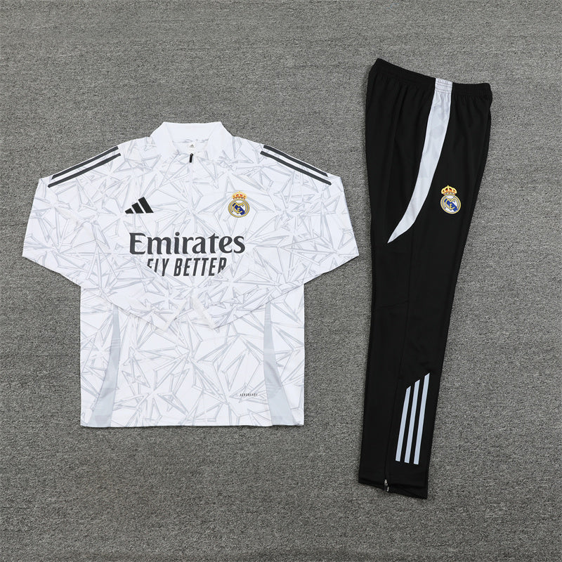 Real Madrid White/Black Tracksuit