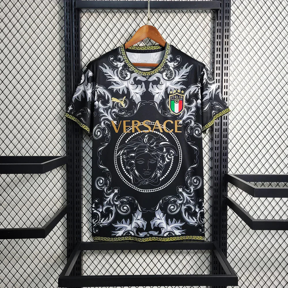 Italy Black Versace Jersey