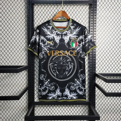 Italy Black Versace Jersey