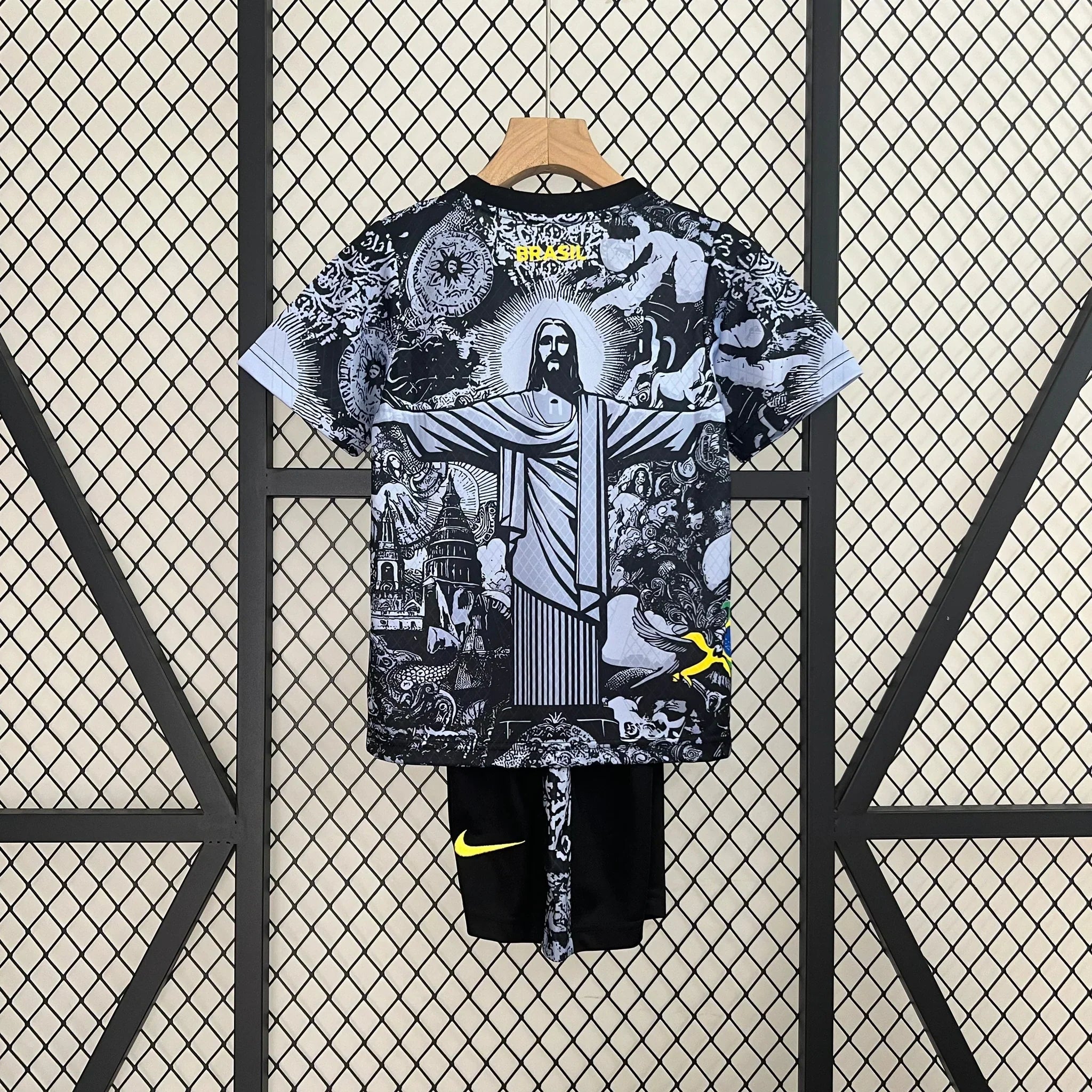 Brazil Black Savior Jersey Kids Size