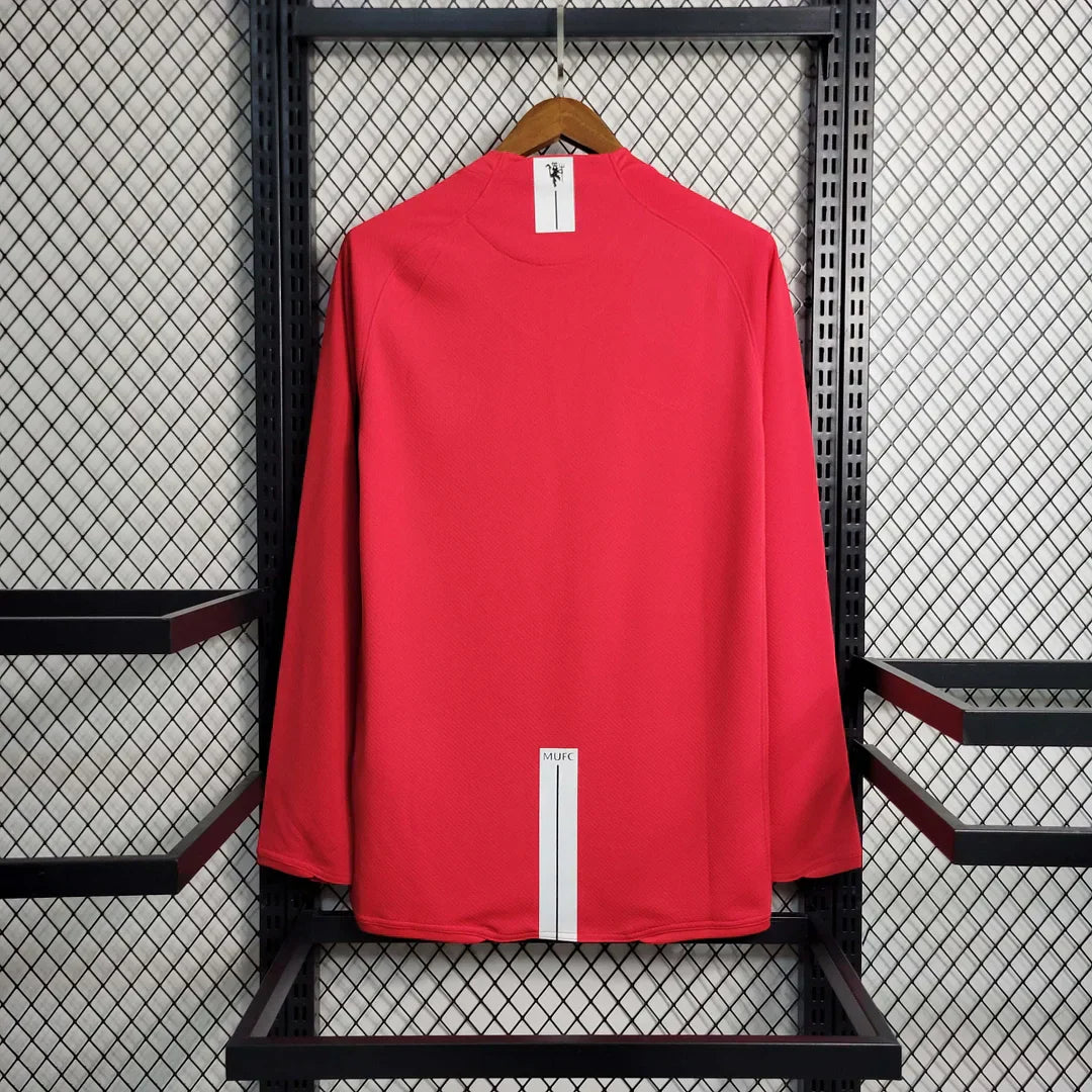 Manchester United 2007/2008 Home Long Sleeve Jersey
