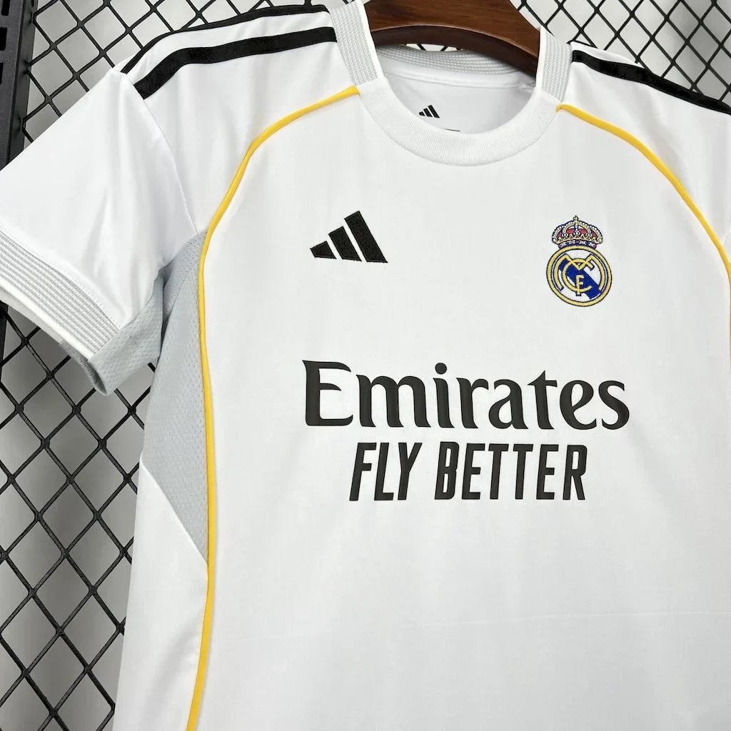 Real Madrid 2025/2026 Home Jersey Kids Size