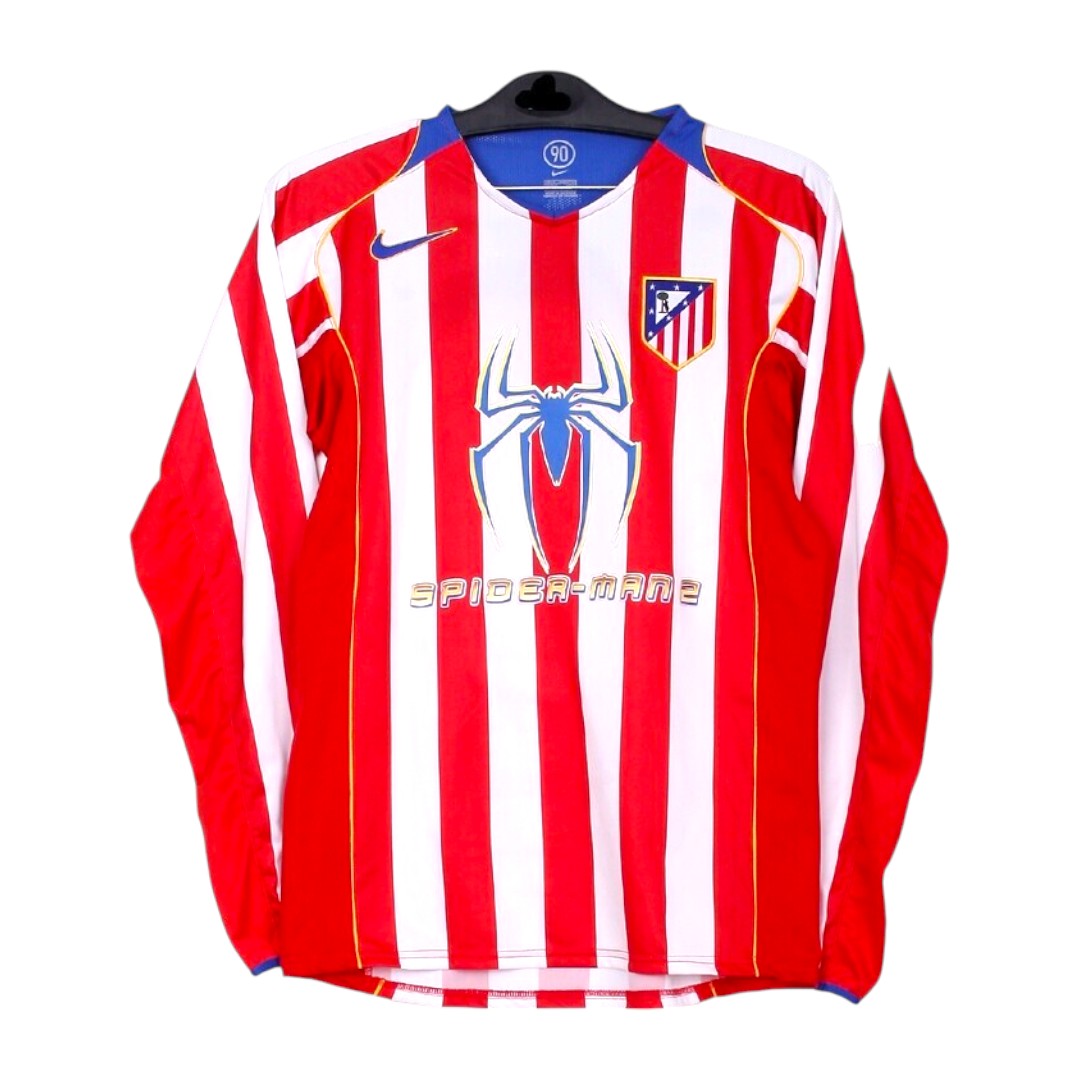 Atletico Madrid 2004-05 Home Shirt Longsleeve